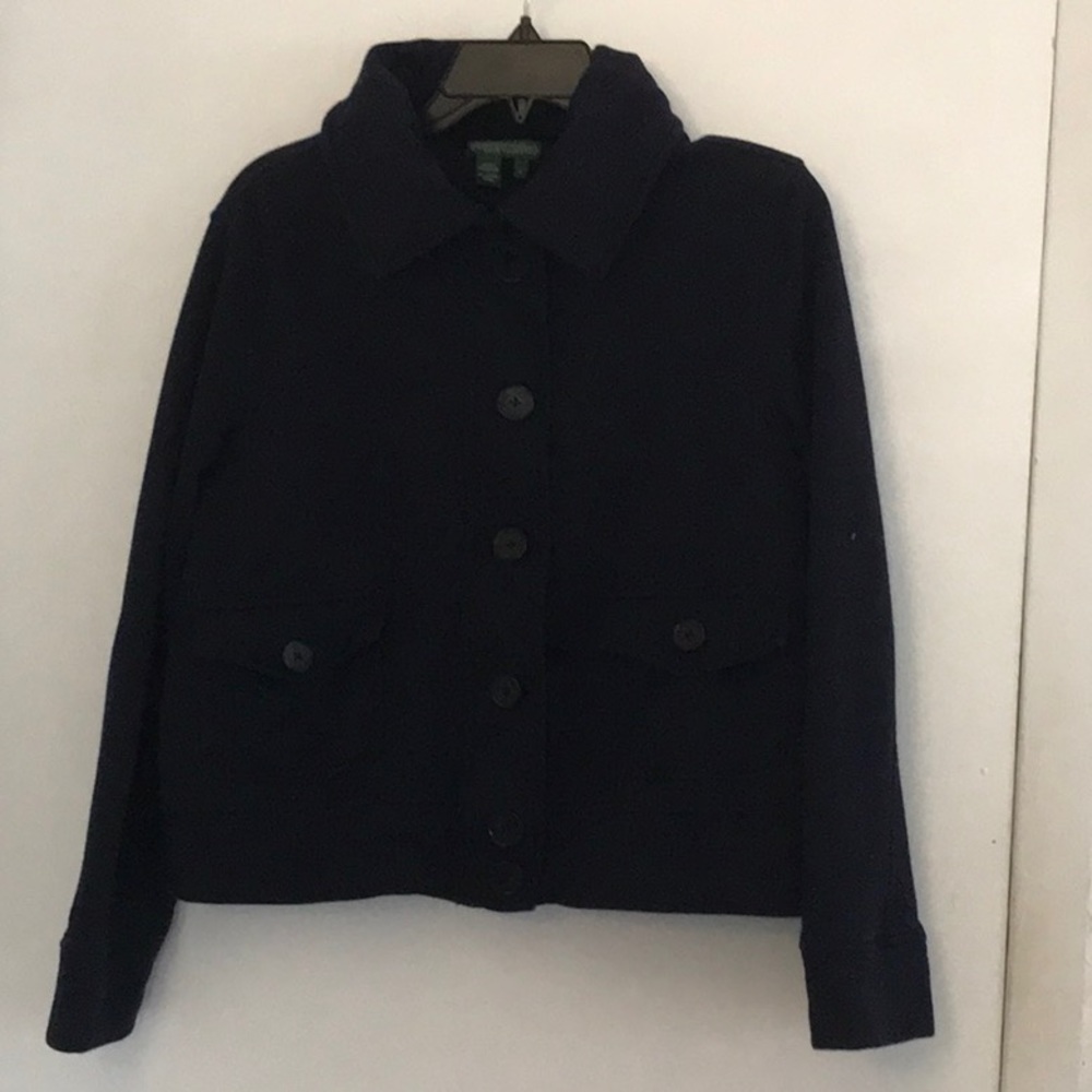 Ralph Lauren Jean Co Cotton Sweatshirt Jacket